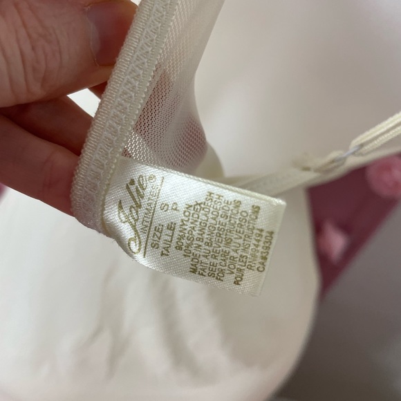 🌷 small - night dress lingerie pajama nuisette jaquette sleepwear - beige - Picture 6 of 6